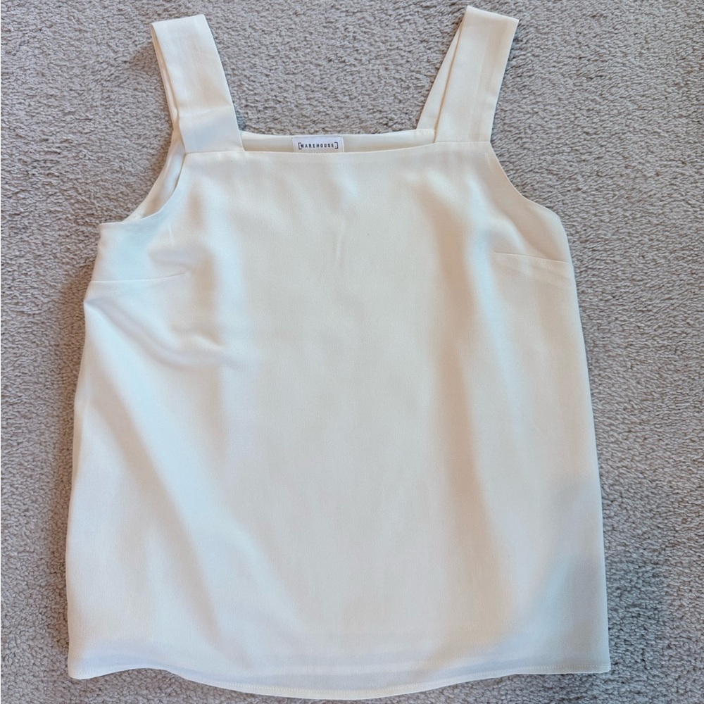 Ivory sleeveless camisole top